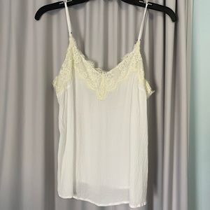 Abercrombie & Fitch white lace cami